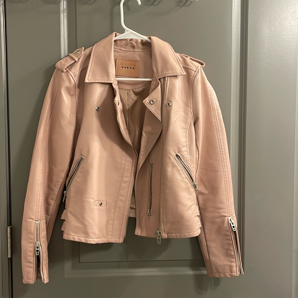 Blank Nyc Pink Faux Leather Jacket